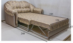 Размеры дивана Альмонд 120ТТ