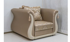 Фото кресло-кровати Талисман 63ТТ в ткани: Аметист Flora damask beige