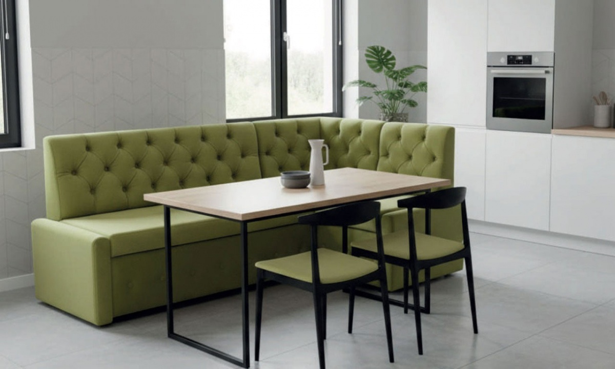 Фотография кухонный угловой диван Агат без сп.м.