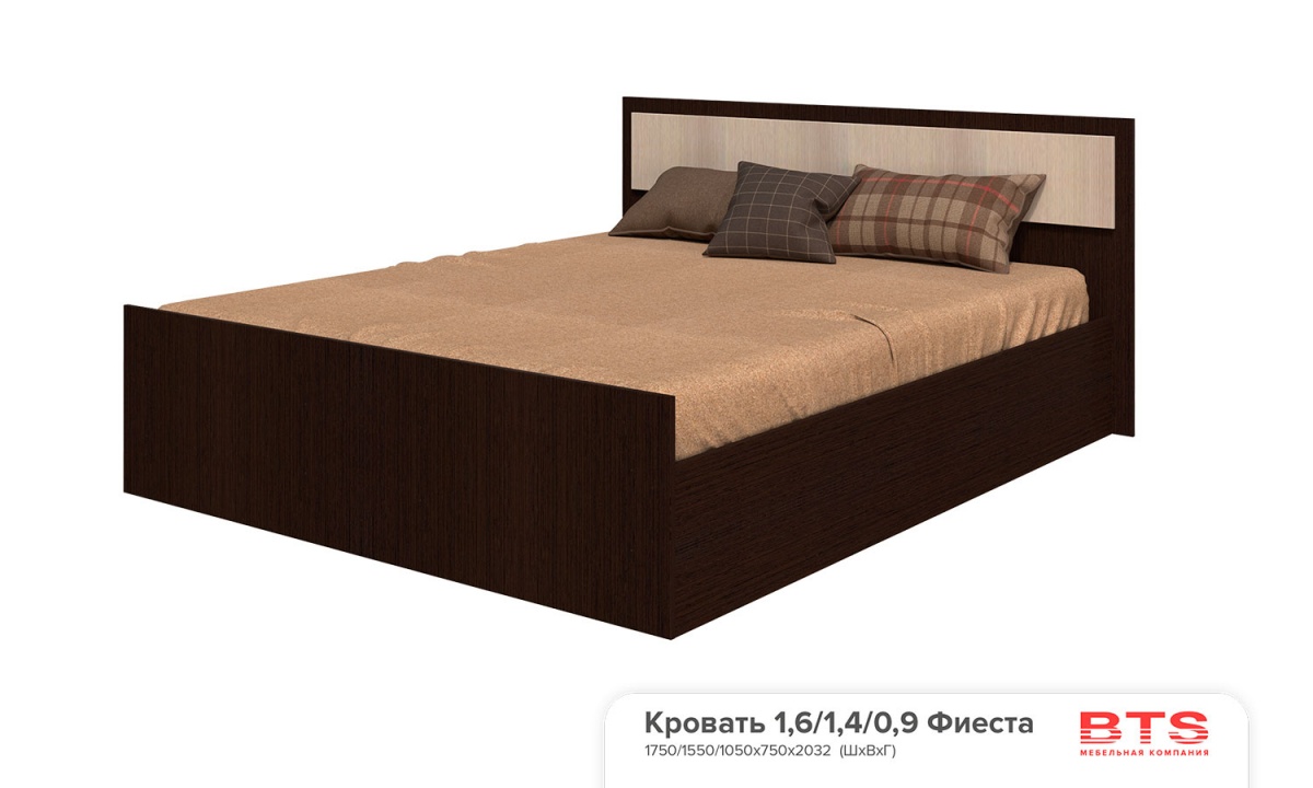 Фотография кровать Фиеста 1,6 LIGHT с проложками ДСП